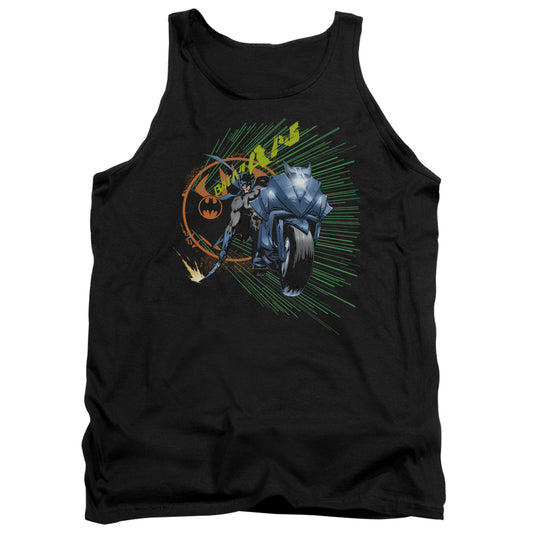Batman - Batcycle - Adult Tank - Black