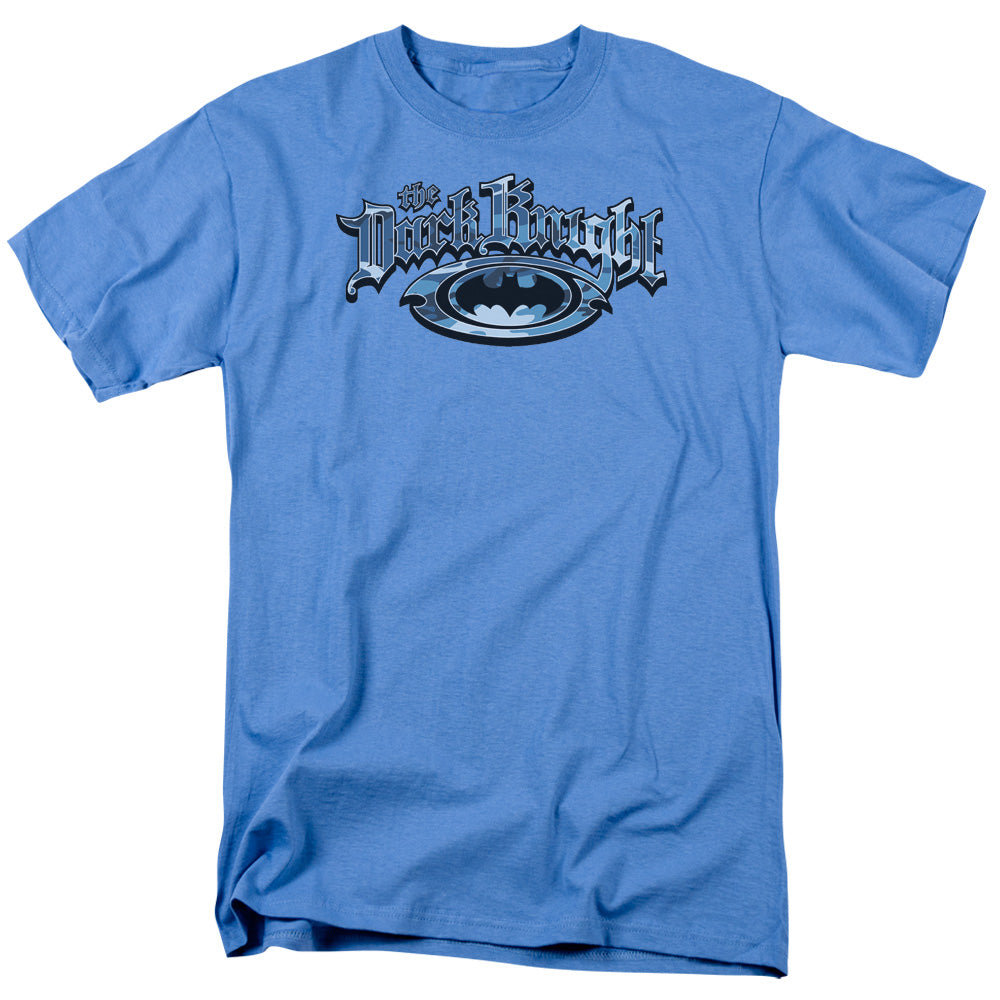 Batman - Dark Knight Blue Camo - Short Sleeve Adult 18/1 - Carolina Blue T-shirt