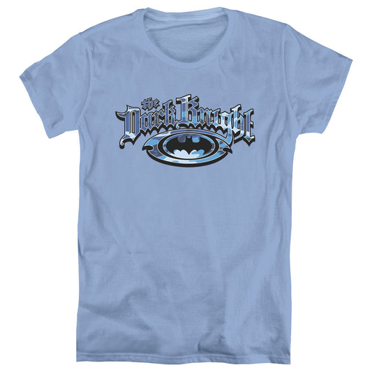 Batman - Dark Knight Blue Camo - Short Sleeve Womens Tee - Carolina Blue T-shirt
