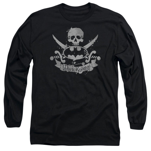Batman - Dark Pirate - Long Sleeve Adult 18/1 - Black T-shirt