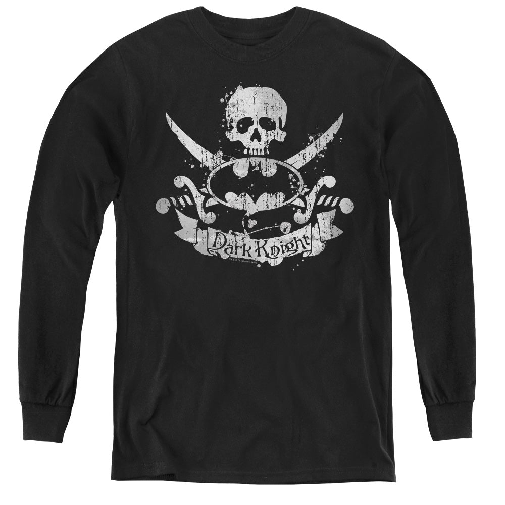 Batman - Dark Pirate - Youth Long Sleeve Tee - Black