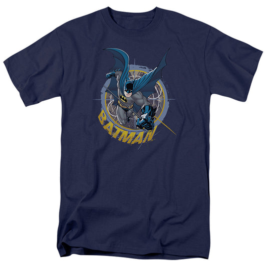 Batman - In The Crosshairs - Short Sleeve Adult 18/1 - Navy T-shirt