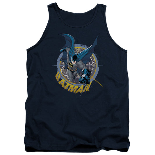 Batman - In The Crosshairs - Adult Tank - Navy