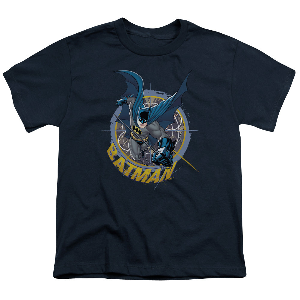 Batman - In The Crosshairs - Short Sleeve Youth 18/1 - Navy T-shirt