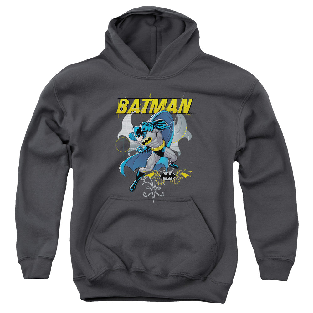 Batman - Urban Gothic - Youth Pull-over Hoodie - Charcoal