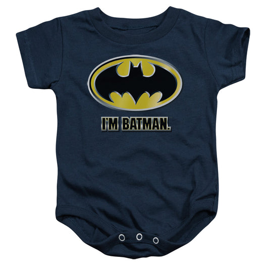 Batman Im Batman - Infant Snapsuit - Navy - Sm