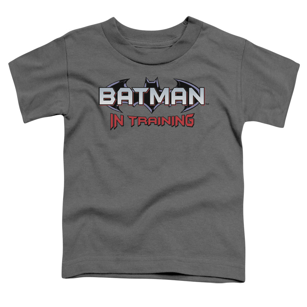 Batman - Batman In Training - Short Sleeve Toddler Tee - Charcoal T-shirt