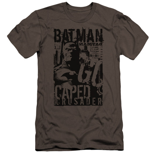 Batman - Caped Crusader-premuim Canvas Adult Slim Fit 30/1 - Charcoal