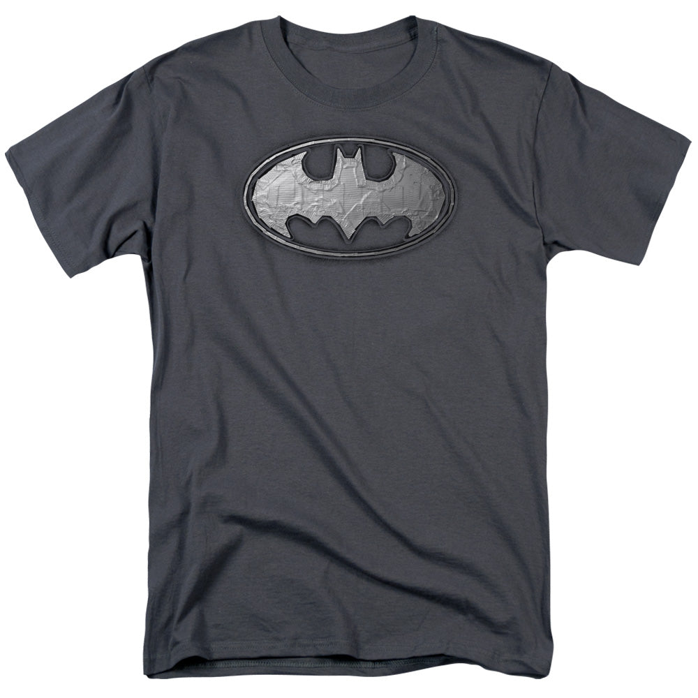 Batman - Duct Tape Logo - Short Sleeve Adult 18/1 - Charcoal T-shirt