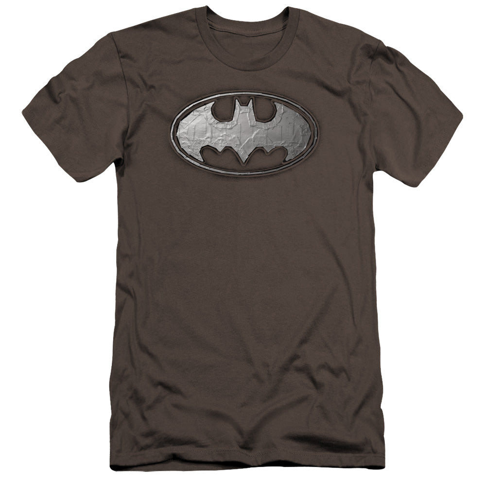 Batman - Duct Tape Logo-premuim Canvas Adult Slim Fit 30/1 - Charcoal