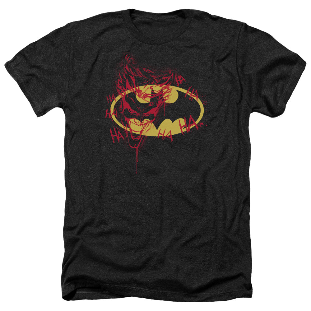 Batman - Joker Graffiti - Adult Heather-black