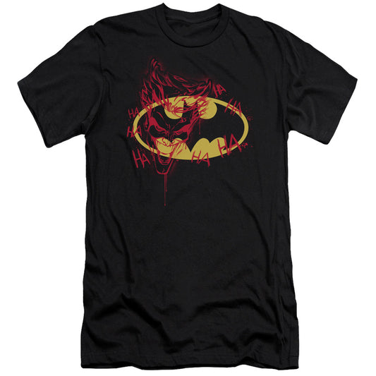 BATMAN JOKER GRAFFITI - S/S ADULT 30/1 - BLACK T-Shirt