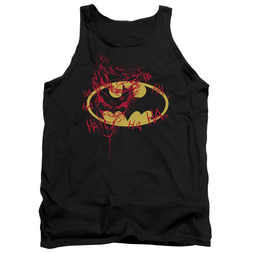 Batman - Joker Graffiti - Adult Tank - Black