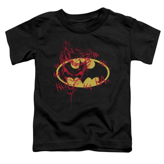 Batman - Joker Graffiti - Short Sleeve Toddler Tee - Black T-shirt