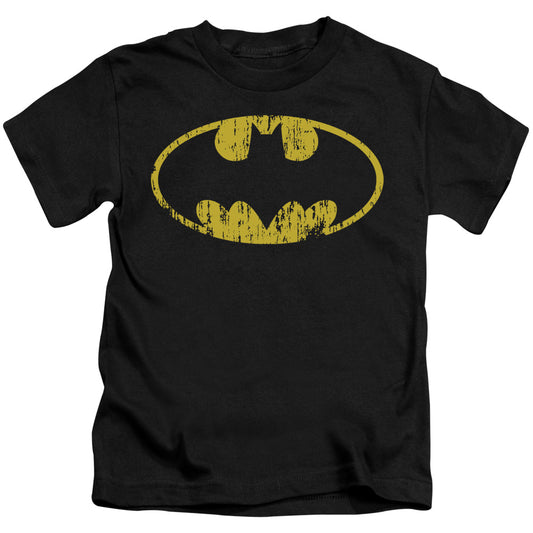 BATMAN CLASSIC LOGO DISTRESSED - S/S JUVENILE 18/1 - BLACK - T-Shirt