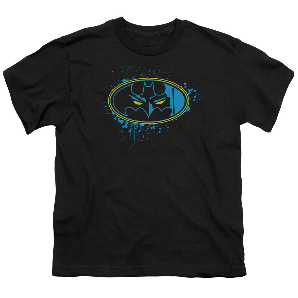 Batman - Eyes In The Darkness - Short Sleeve Youth 18/1 - Black T-shirt