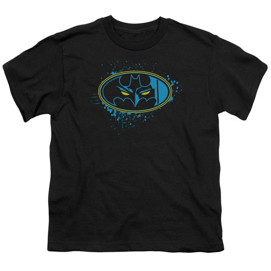 Batman - Eyes In The Darkness - Short Sleeve Youth 18/1 - Black T-shirt
