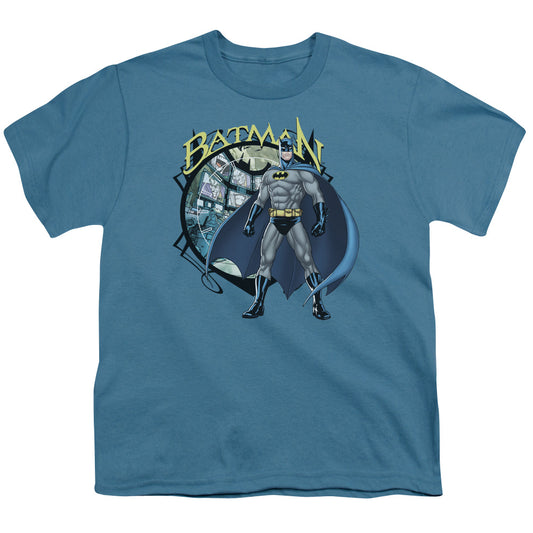 Batman - Joker Case Files - Short Sleeve Youth 18/1 - Slate T-shirt