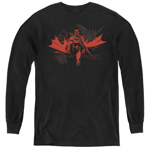 Batman - Gotham Knight - Youth Long Sleeve Tee - Black