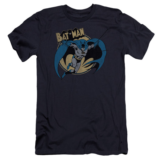 Batman - Through The Night-premuim Canvas Adult Slim Fit 30/1 - Navy