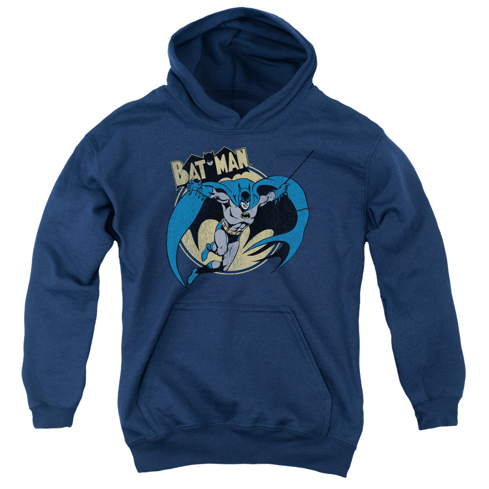 Batman - Through The Night - Youth Pull-over Hoodie - Navy