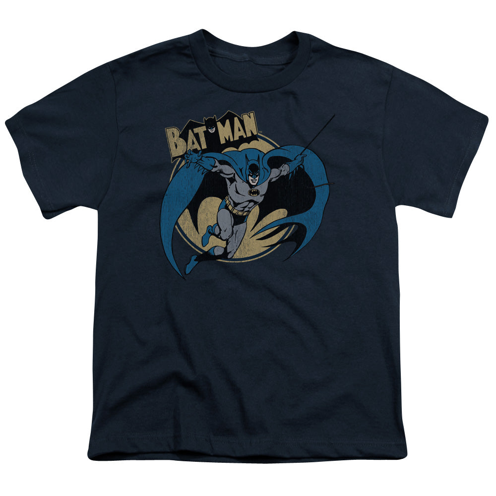 Batman - Through The Night - Short Sleeve Youth 18/1 - Navy T-shirt