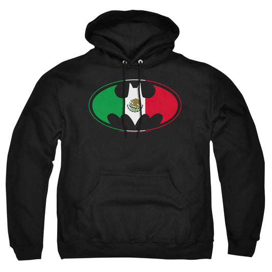Batman - Mexican Flag Shield - Adult Pull-over Hoodie - Black