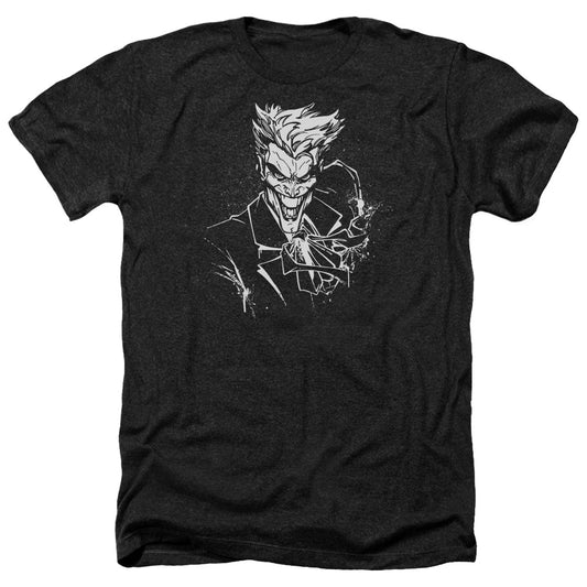 Batman - Jokers Splatter Smile - Adult Heather-black