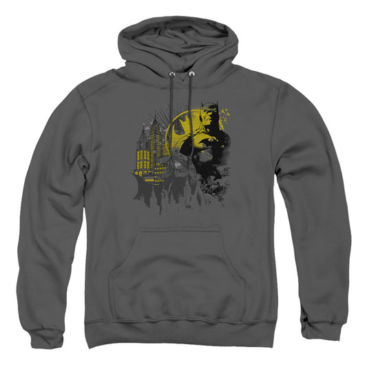 Batman - The Dark City - Adult Pull-over Hoodie - Charcoal
