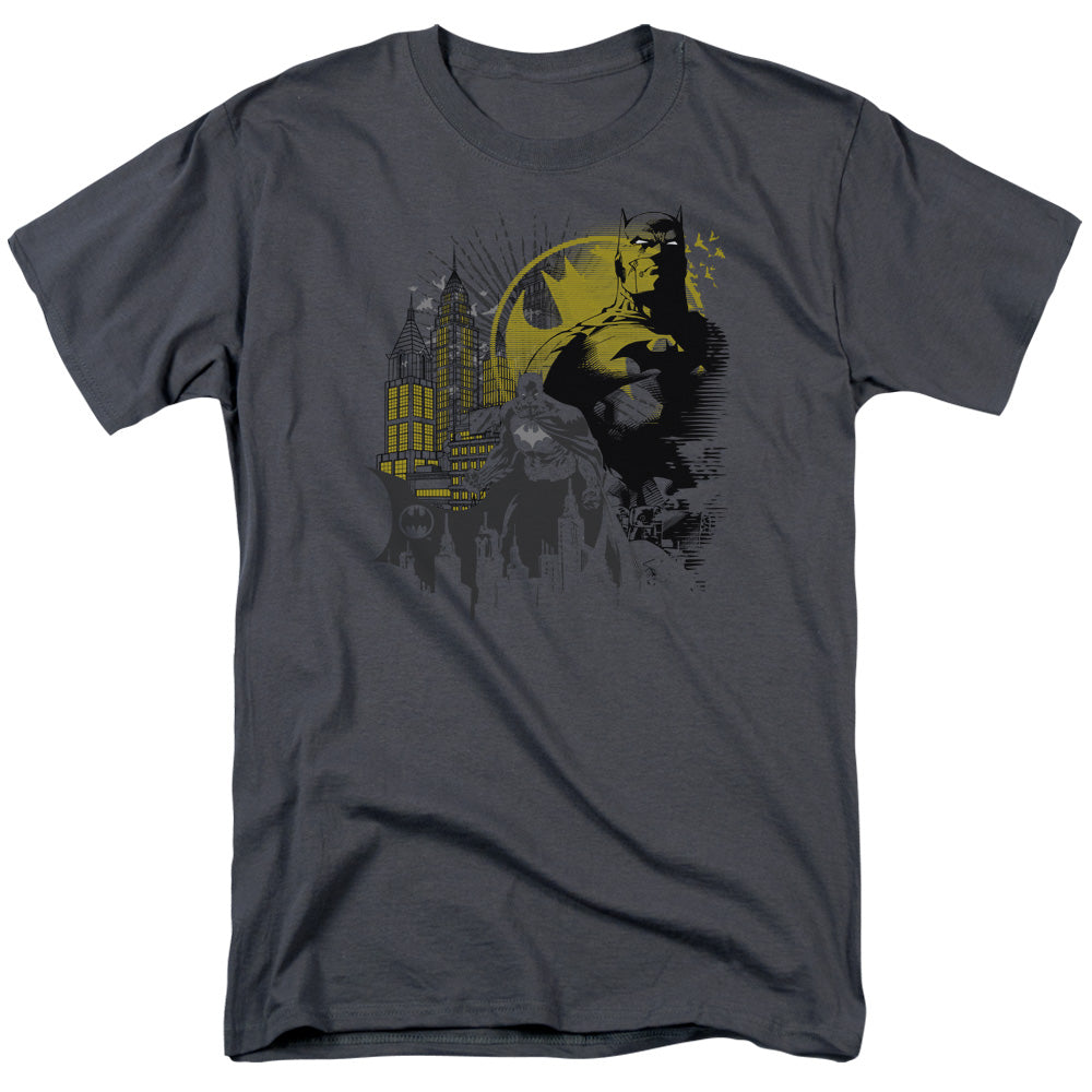Batman - The Dark City - Short Sleeve Adult 18/1 - Charcoal T-shirt