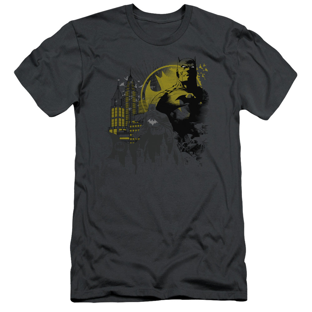Batman - The Dark City - Short Sleeve Adult 30/1 - Charcoal T-shirt