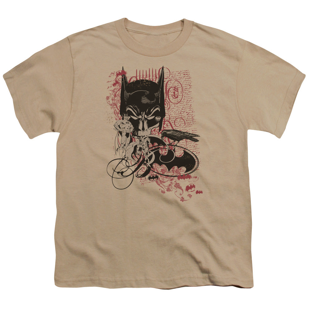Batman - Heroic To The Bone - Short Sleeve Youth 18/1 - Sand T-shirt