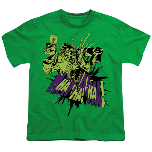 Batman - Smell My Flower - Short Sleeve Youth 18/1 - Charcoal T-shirt