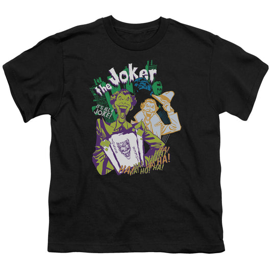 Batman - Its All A Joke - Short Sleeve Youth 18/1 - Black T-shirt