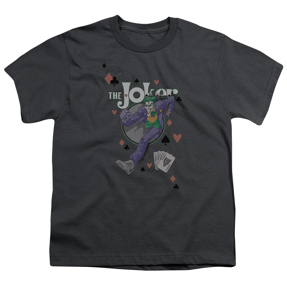 Batman - Always A Joker - Short Sleeve Youth 18/1 - Charcoal T-shirt