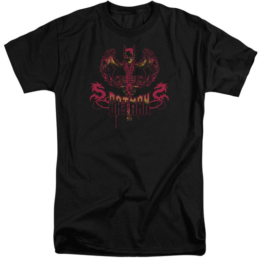 Batman - Heart Of Fire - Short Sleeve Adult Tall - Black T-shirt