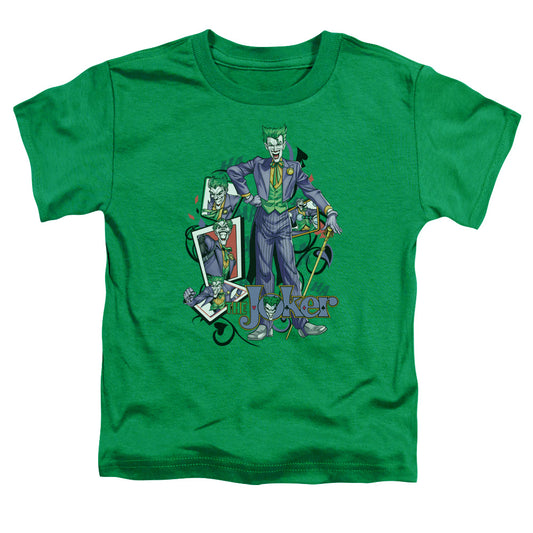 Batman - Wild Cards - Short Sleeve Toddler Tee - Kelly Green T-shirt