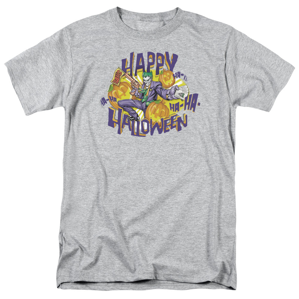 Batman - Ha Ha Halloween - Short Sleeve Adult 18/1 - Athletic Heather T-shirt