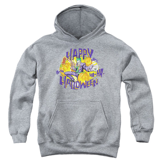 Batman - Ha Ha Halloween - Youth Pull-over Hoodie - Heather