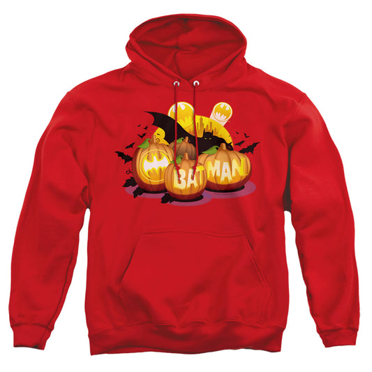 Batman - Bat O Lanterns - Adult Pull-over Hoodie - Red