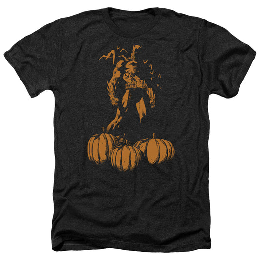 Batman - A Bat Among Pumpkins - Adult Heather-black