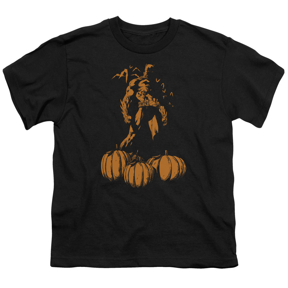 Batman - A Bat Among Pumpkins - Short Sleeve Youth 18/1 - Black T-shirt