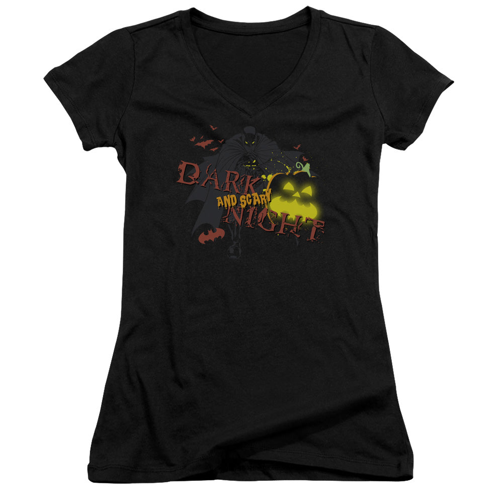 Batman - Dark And Scary Night - Junior V-neck - Black