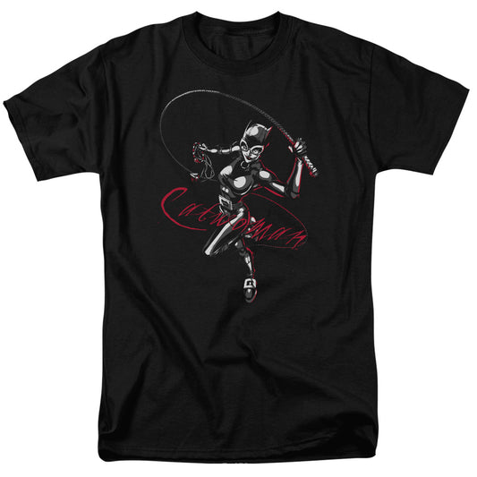 Batman - Kitten With A Whip - Short Sleeve Adult 18/1 - Black T-shirt