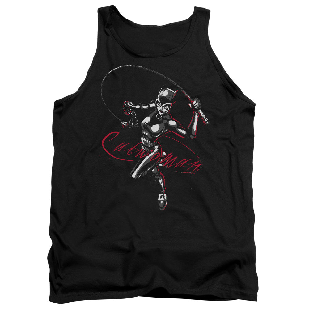 Batman - Kitten With A Whip - Adult Tank - Black