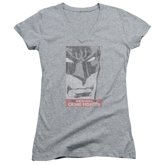 Batman - Orginal Crime Fighter - Junior V-neck - Athletic Heather