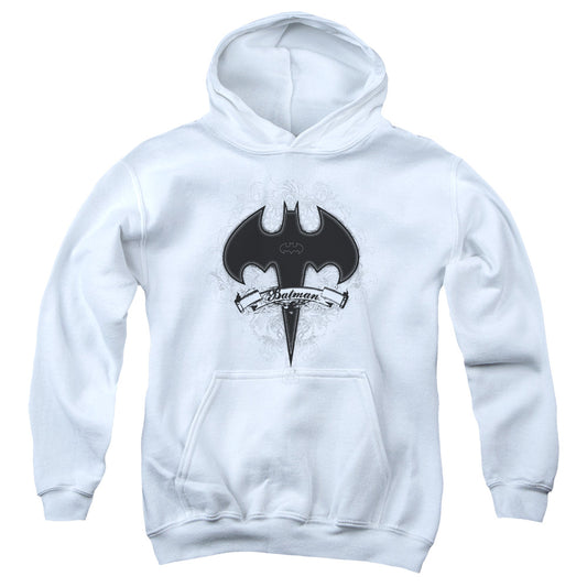 Batman - Gothic Gotham - Youth Pull-over Hoodie - White