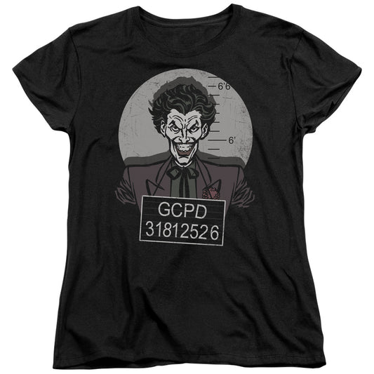 BATMAN BUSTED! - S/S WOMENS TEE - BLACK T-Shirt