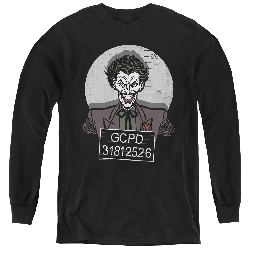 Batman - Busted! - Youth Long Sleeve Tee - Black