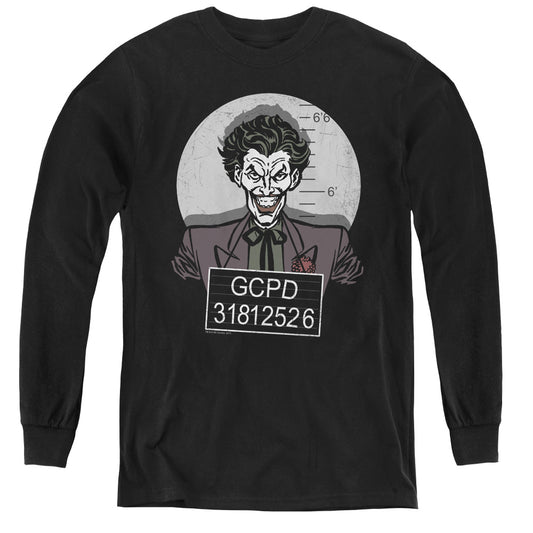 Batman - Busted! - Youth Long Sleeve Tee - Black